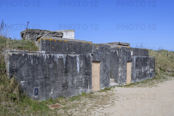 German WWI gun ammunition depot bunker at Battery Aachen, Raversyde Atlantikwall, Atlantic Wall open-air museum, Raversijde, West Flanders, Belgium