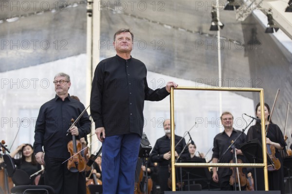 Conductor Christian Thielemann at the Staatsoper für alle, a free open-air concert with conductor Christian Thielemann and the Staatskapelle Berlin on Berlin's Bebelplatz, Berlin, 22 June 2025