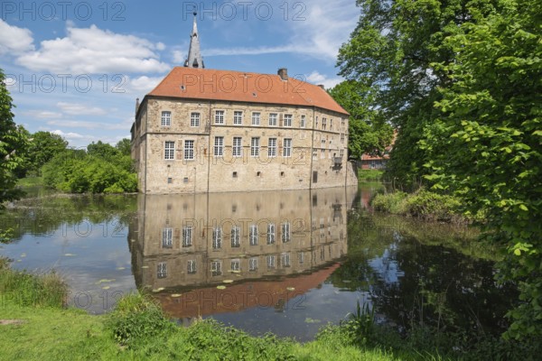 Lüdinghausen Castle, moated castle, Renaissance castle, Lüdinghausen, Münsterland, North Rhine-Westphalia, Germany