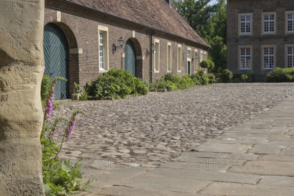 Moated castle Haus Welbergen, Ochtrup, Welbergen, Münsterland, North Rhine-Westphalia, Germany