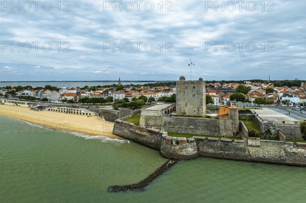 Fouras from a drone, Fouras-les-Bains, Charente-Maritime, Nouvelle-Aquitaine, France
