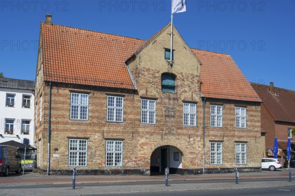 Compagnietor, harbour, Flensburg, Flensburg Fjord, Baltic Sea, Schleswig-Holstein, Germany