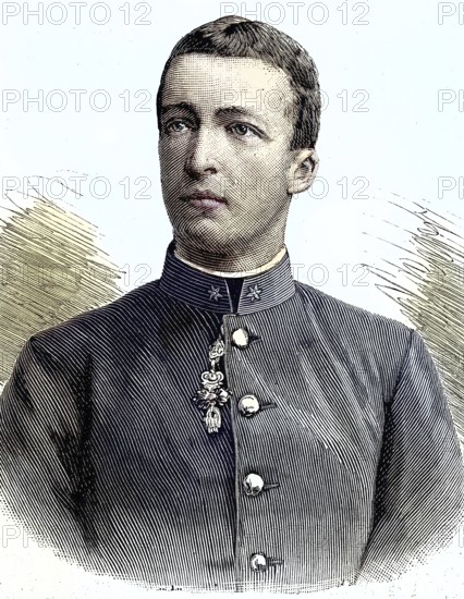 Archduke Joseph August Viktor Klemens Maria of Austria, 9 August 1872 in Alcsat, Hungary - 6 July 1962 in Straubing, Germany, was a member of the House of Habsburg-Lorraine, Illustration, published 1890, Reproduction, digitally enhanced, Historical