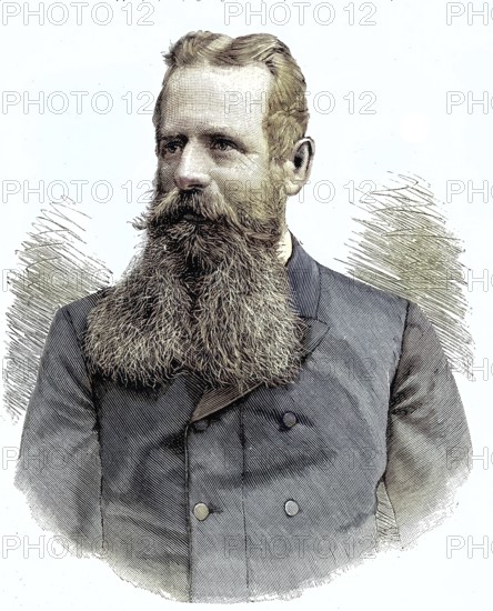 Arthur Adolf, Graf von Posadowsky-Wehner, Freiherr von Postelwitz, German: Arthur Graf von Posadowsky-Wehner Freiherr von Postelwitz, 3 June 1845 - 23 October 1932, was a German conservative politician and statesman. He served as Minister of Finance (1893-1897), Minister of the Interior, Vice-Chancellor of the Federal Republic of Germany and Prussian Minister of State (1897-1907), historical image or illustration, published 1890, reproduction, digitally enhanced, Historical