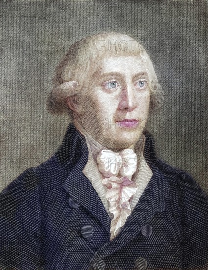 Gottfried August Buerger, 31 December 1747 - 8 June 1794, was a German poet, illustration, published 1890, reproduction, digitally enhanced, Historical