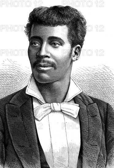 Claudio Brindis de Salas Garrido or Claudio José Domingo Brindis de Salas Garrido, Havana, Cuba, 4 August 1852 - Buenos Aires, Argentina 1 June 1911, was a Cuban concert violinist, historical picture or illustration, published 1890, reproduction, digitally enhanced, Historical