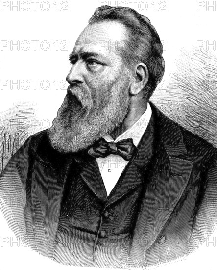 Christian Albert Theodor Billroth, 26 April 1829 - 6 February 1894, was a Prussian-born Austrian surgeon and amateur musician, Germany, Illustration, published 1890, Reproduction, digitally enhanced, Historical