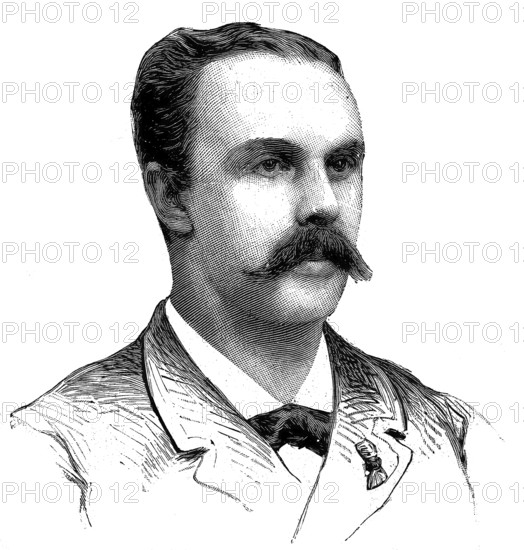 Jean Paul Pierre Casimir-Perier, 8 November 1847 - 11 March 190, was a French politician, sixth President of the Third French Republic, illustration, published 1890, reproduction, digitally enhanced, Historical