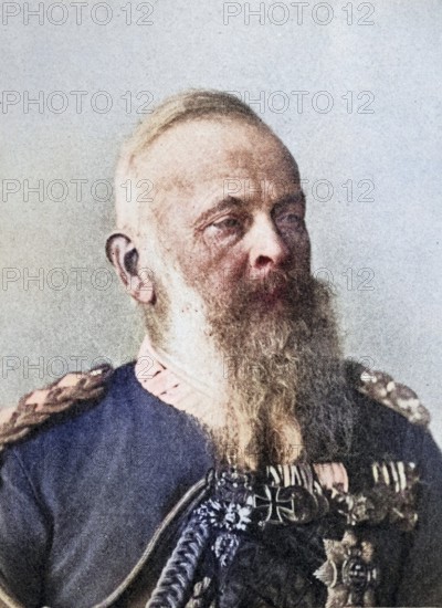 Luitpold, Prince Regent of Bavaria, Prince Regent Luitpold Karl Joseph Wilhelm Ludwig of Bavaria, 12 March 1821 - 12 December 1912, de facto ruler of Bavaria from 1886 to 1912, image from 1895, reproduction, digitally enhanced, historical