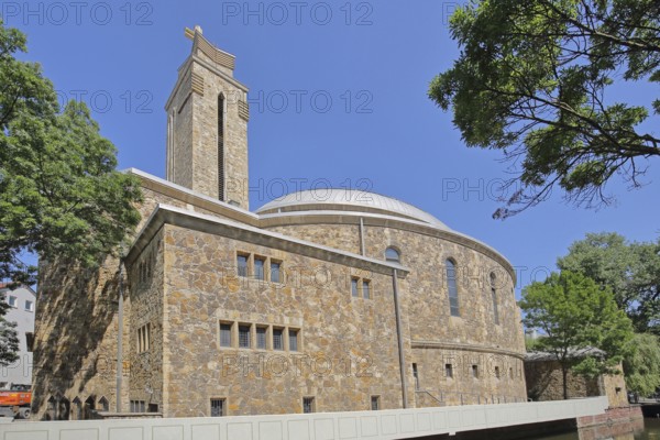 Modern Herz-Jesu-Kirche built in 1929, Pforzheim, Northern Black Forest, Black Forest, Baden-Württemberg, Germany