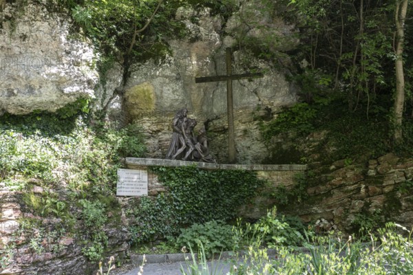 Pilgrimage church Madonna della Corona, Stations of the Cross, Ferrara di Monte Baldo, Italy
