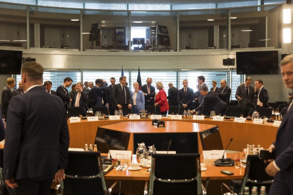 Overview in front of the meeting between Federal Chancellor Friedrich Merz and the heads of government of the federal states in the International Conference Hall of the Federal Chancellery, Berlin, 18 June 2025