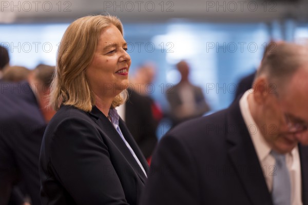 Bärbel Bas (SPD, Federal Minister of Labour and Social Affairs) in front of the consultation between Federal Chancellor Friedrich Merz and the heads of government of the federal states in the International Conference Hall of the Federal Chancellery, Berlin, 18.06.2025