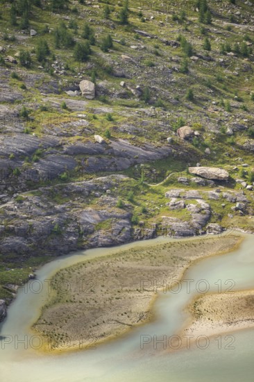 Close-up of Pasterze Hochalpengletscher, Hochalpenstraße, Pinzgau, Salzburg, Austria