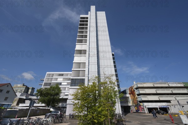 Town Hall, built 1969 to 1971, Erlangen, Middle Franconia, Bavaria, Germany