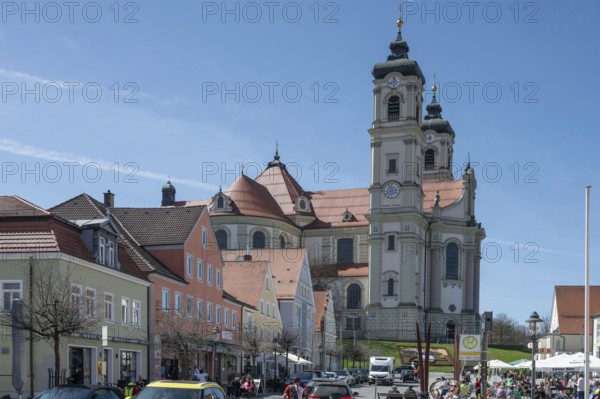 Basilica of St Alexander and Theodor, Ottobeuren Monastery, Ottobeuren, Unterallgäu, Bavaria, Germany
