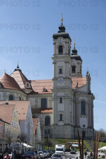 Basilica of St Alexander and Theodor, Ottobeuren Monastery, Ottobeuren, Unterallgäu, Bavaria, Germany