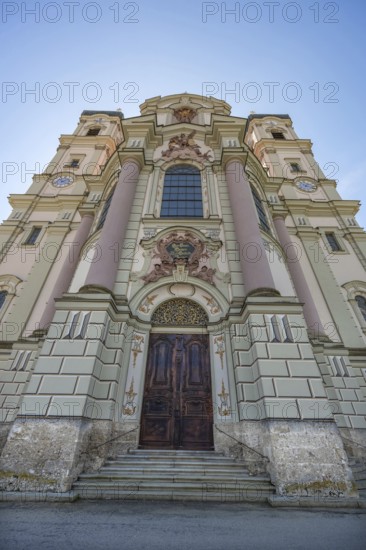 East towers of the Basilica of St Alexander and St Theodore, Ottobeuren, Unterallgäu, Bavaria, Germany