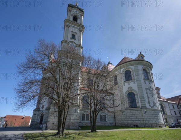 Baroque Basilica of St Alexander and St Theodor, Ottobeuren Monastery, Ottobeuren, Unterallgäu, Bavaria, Germany