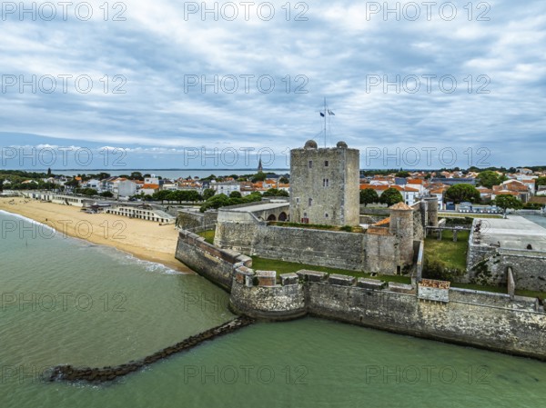 Fouras from a drone, Fouras-les-Bains, Charente-Maritime, Nouvelle-Aquitaine, France