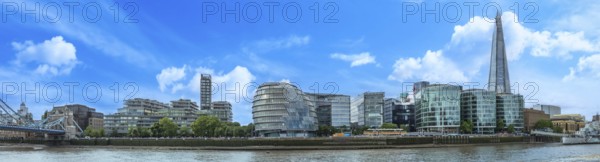 UK, London. Downtown financial business district panorama and city skyline