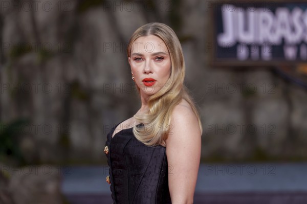 Scarlett Johansson at the German premiere of the adventure film Jurassic World, the rebirth at Berlin's Zoo Palast on 18 June 2025