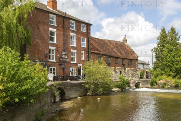 Historic buildings Old Mill Harnham, River Avon, Harnham, Salisbury, Wiltshire, England, UK