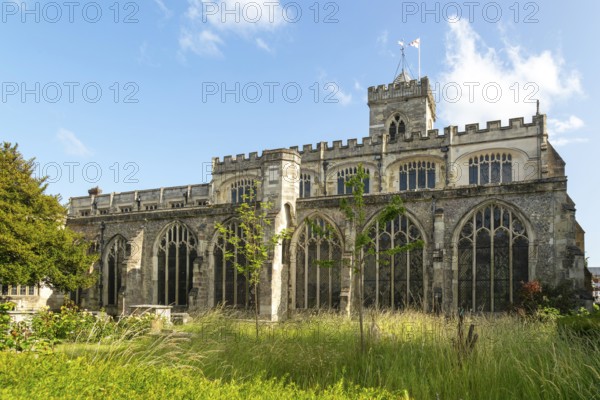 Graveyard of church of Saint Thomas, Salisbury, Wiltshire, England, UK