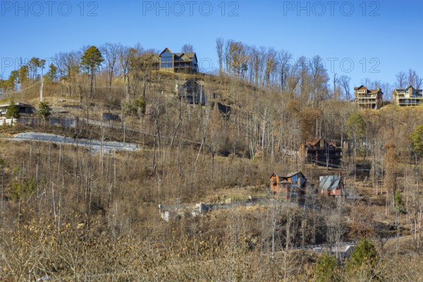 Homes and rental cabins in the mountains near Gatlinburg, Tennessee