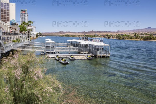 Jet ski rental business on the Colorado River in Laughlin, Nevada