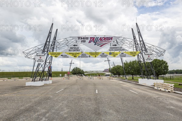 Entrance to the Talladega Superspeedway in Talladega, Alabama