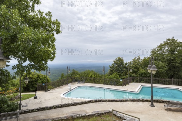 Swimming pool on top of the mountain in Cheaha State Park near Delta, Alabama