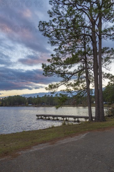 Geiger Lake in Paul B. Johnson State Park near Hattiesburg, Mississippi, USA