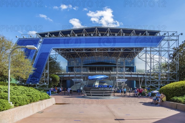 Test Track ride in Epcot at Walt Disney World in Orlando, Florida