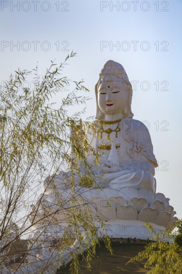 Guan Yin (Goddess of Mercy) statue at Wat Huay Pla Kang Temple in Chiang Rai province of Northern Thailand