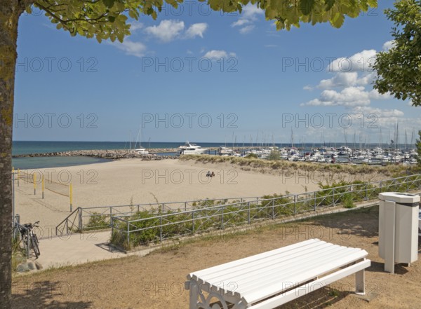 Boat harbour, Baltic seaside resort, Kühlungsborn, Rostock district, Mecklenburg-Western Pomerania, Germany