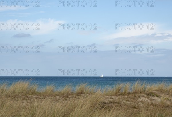 Sailing boat, Baltic Sea, Baltic Sea resort, Kühlungsborn-Ost, Kühlungsborn, Rostock district, Mecklenburg-Western Pomerania, Germany