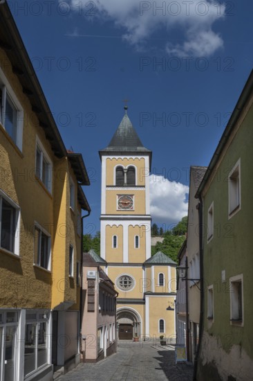 Church of St Vitus, destroyed around 1630, rebuilt between 1661 and 1665, Burglengenfeld, Upper Palatinate, Bavaria, Germany