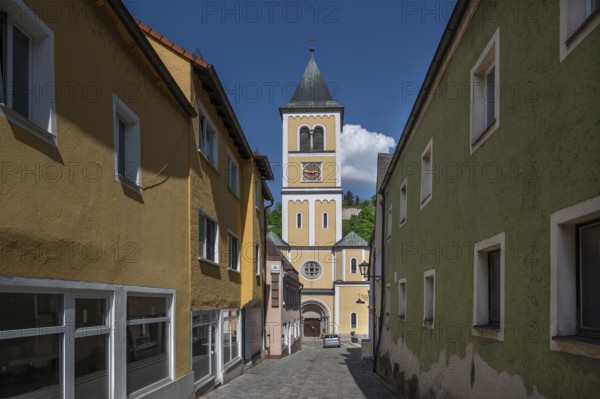 Church of St Vitus, destroyed around 1630, rebuilt between 1661 and 1665, Burglengenfeld, Upper Palatinate, Bavaria, Germany