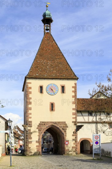 Königschaffhausen Tor, an old town gate in Endingen am Kaiserstuhl, Baden-Württemberg, Germany