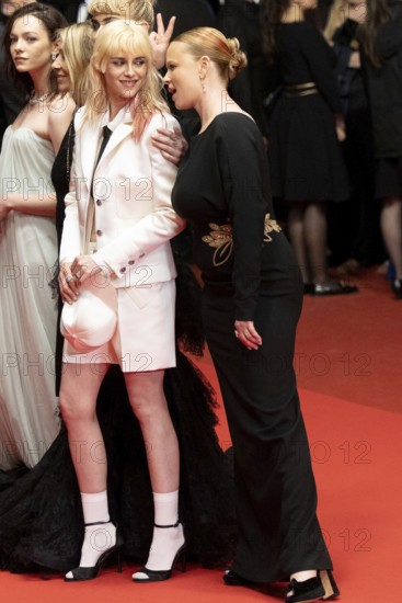 Cannes, France - 16.5.2024: Imogen Poots, Kristen Stewart and Thora Birch on the red carpet of the 78th Cannes International Film Festival. The 78th Cannes International Film Festival will take place from 13 to 24 May 2025