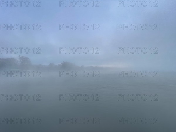 Fog over Lake Starnberg, Bavaria, Germany