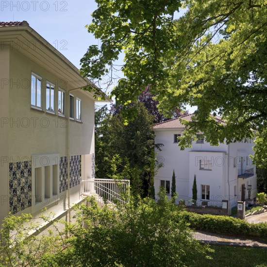 Olbrich House and Glückert Great House by Joseph Maria Olbrich on the Mathildenhöhe, UNESCO World Heritage Site, Darmstadt, Hesse, Germany