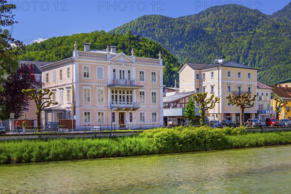 Leharvilla on the banks of the Traun, Bad Ischl, Trauntal, Salzkammergut, Upper Austria, Austria
