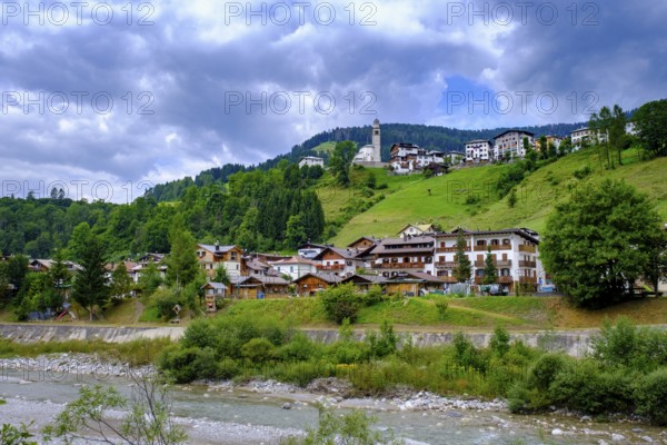 San Pietro di Cadore, on the Piave, Dolomites, Trentino, Italy