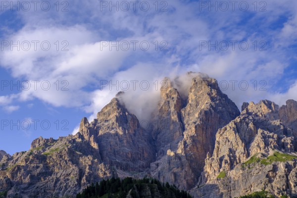 Monte Cristallo, from Ristorante Rio Gere, Dolomites, Auronzo di Cadore, Dolomites, Veneto, Italy