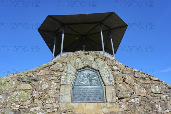 Kandel Höhenweg with viewing platform, Kandel, Waldkirch, Black Forest, Baden-Württemberg, Germany