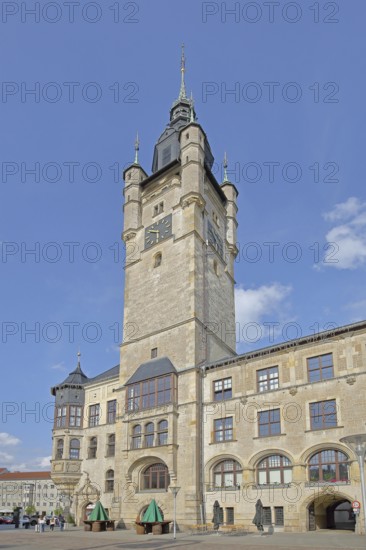 Town hall built in 1901, tower, Dessau, Dessau-Roßlau, Saxony-Anhalt, Germany