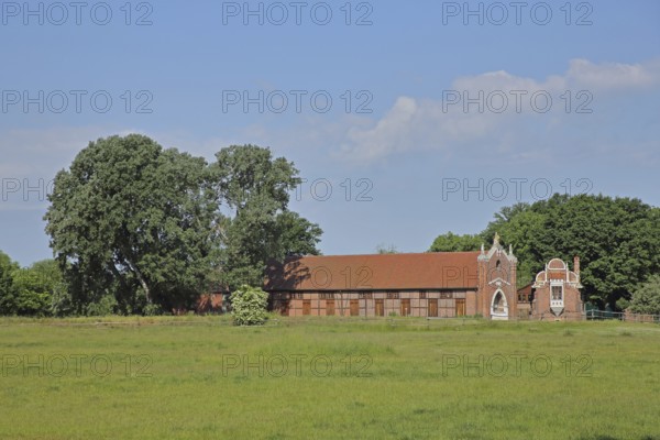 UNESCO Luisium, neo-Gothic stud farm, Dessau-Wörlitz Garden Kingdom, Dessau, Dessau-Roßlau, Saxony-Anhalt, Germany