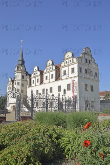 Johannbau built in 1556 Museum of City History, Renaissance, Castle, Dessau, Dessau-Roßlau, Saxony-Anhalt, Germany